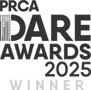 PRCA DARE Awards 2025 logo BW